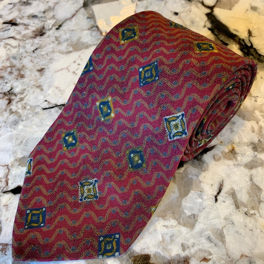 Joseph Abboud tie vintage silk  made in USA